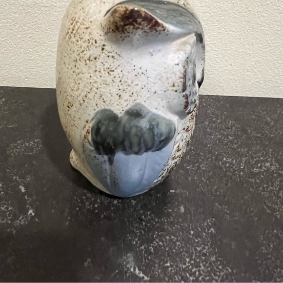 Vintage Owl Stoneware Bank Japan w/label Counterpoint - Picture 2 of 7